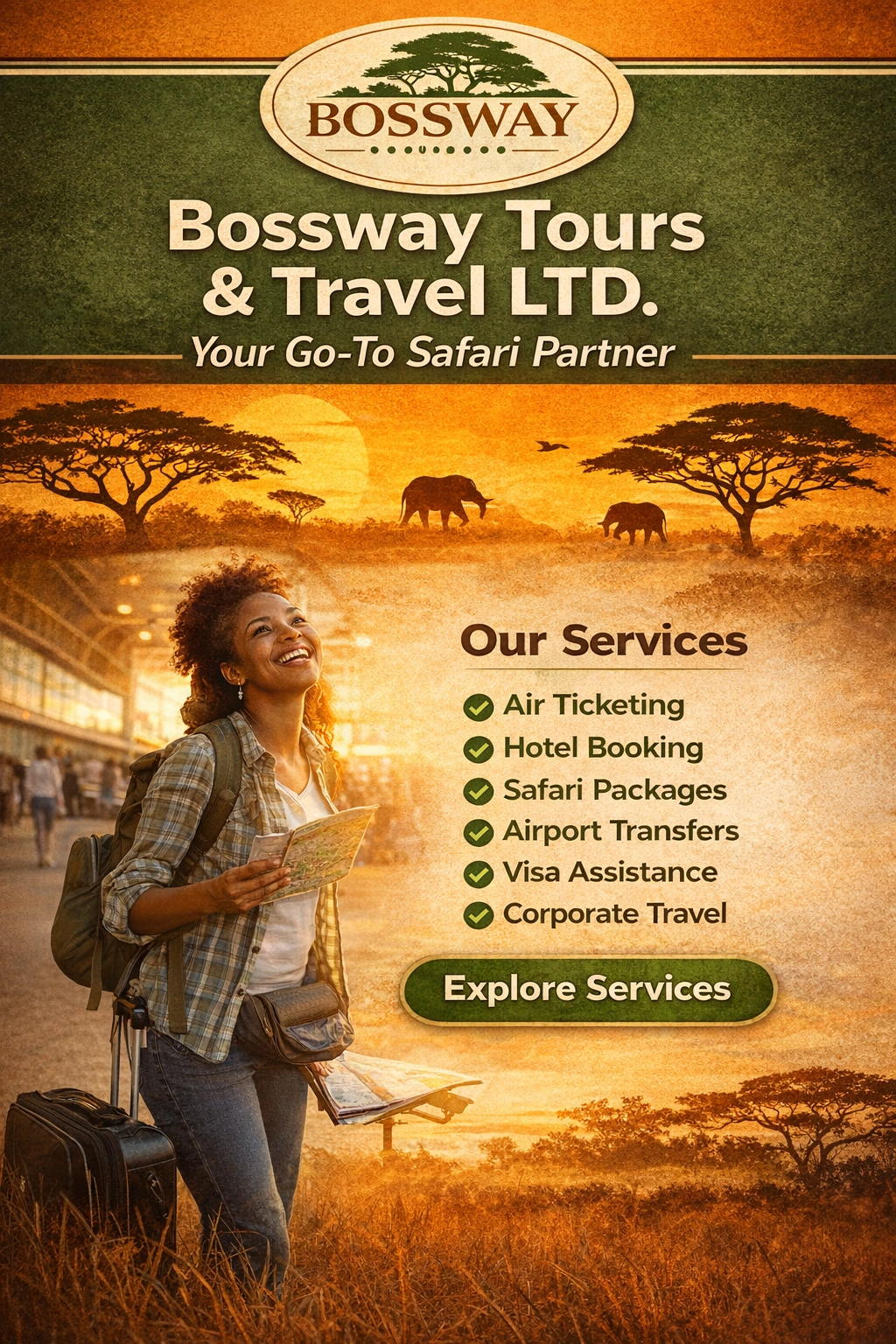 Bossway Tours Services - Safari & Travel Packages